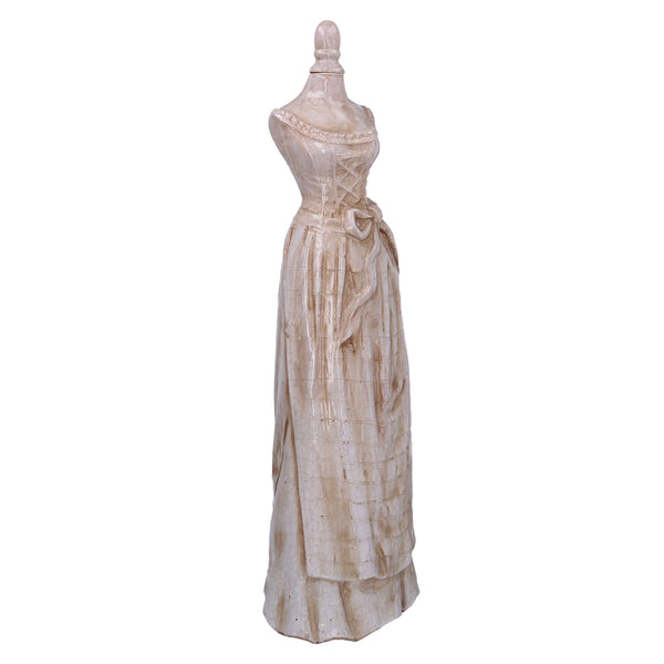 sconto Frauenstatue in großem Kleid cm 19x15xh65