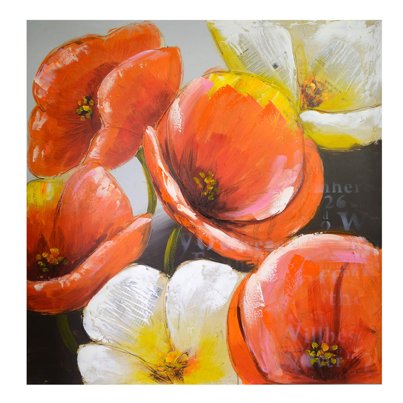 Quadro anemoni cm 100x100-1