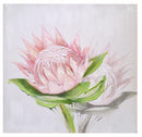 Quadro fiori rosa cm 60x60-1