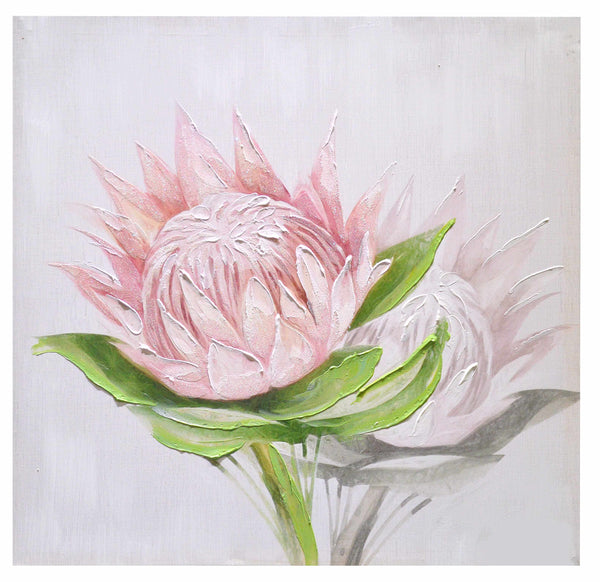 Rosa Blumenbild 60x60 cm acquista