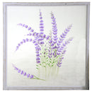 Quadro lavanda su rete cm 80x80-1