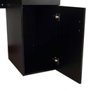 Scrivania da Ufficio Porta PC con Ripiano Tastiera Nera 120x60x74 cm -10