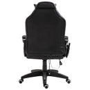 Sedia da Gaming Ergonomica Massaggiante Riscaldante in Similpelle  Nera-7