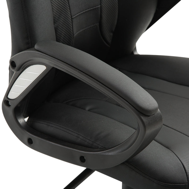 Sedia da Gaming Ergonomica Girevole Nero Altezza Regolabile -6