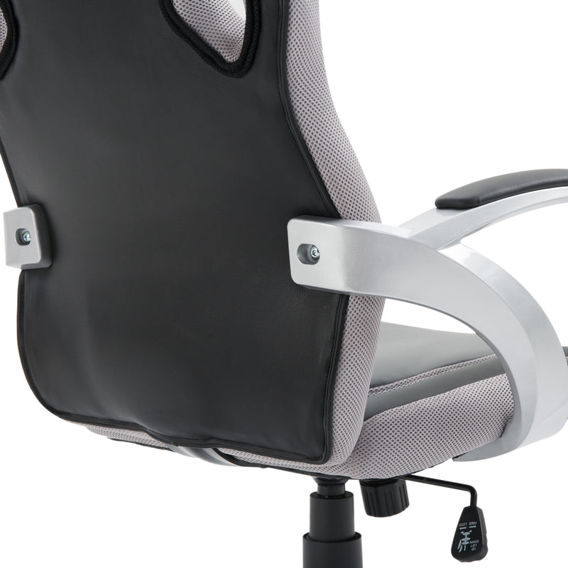 Sedia da Gaming Ergonomica Imbottita 64x71.5x119-129 cm -8