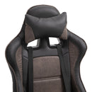 Sedia da Gaming Ergonomica in Similpelle  Marrone e Nero-8