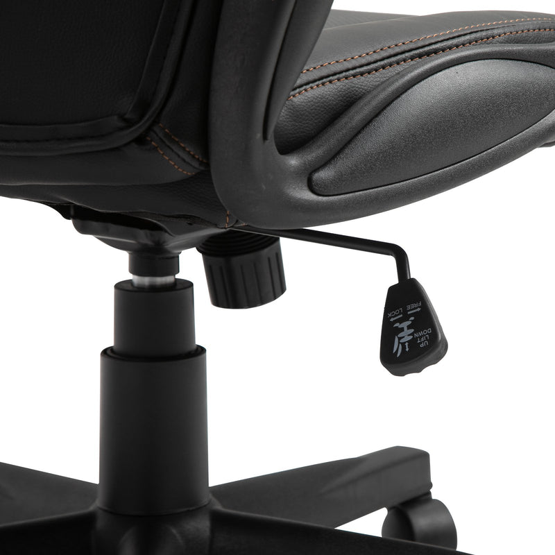 Sedia da Gaming Ergonomica in Similpelle  Marrone e Nera-9