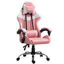 Sedia da Gaming Ergonomica 63x67x119-127 cm in Similpelle Rosa-1