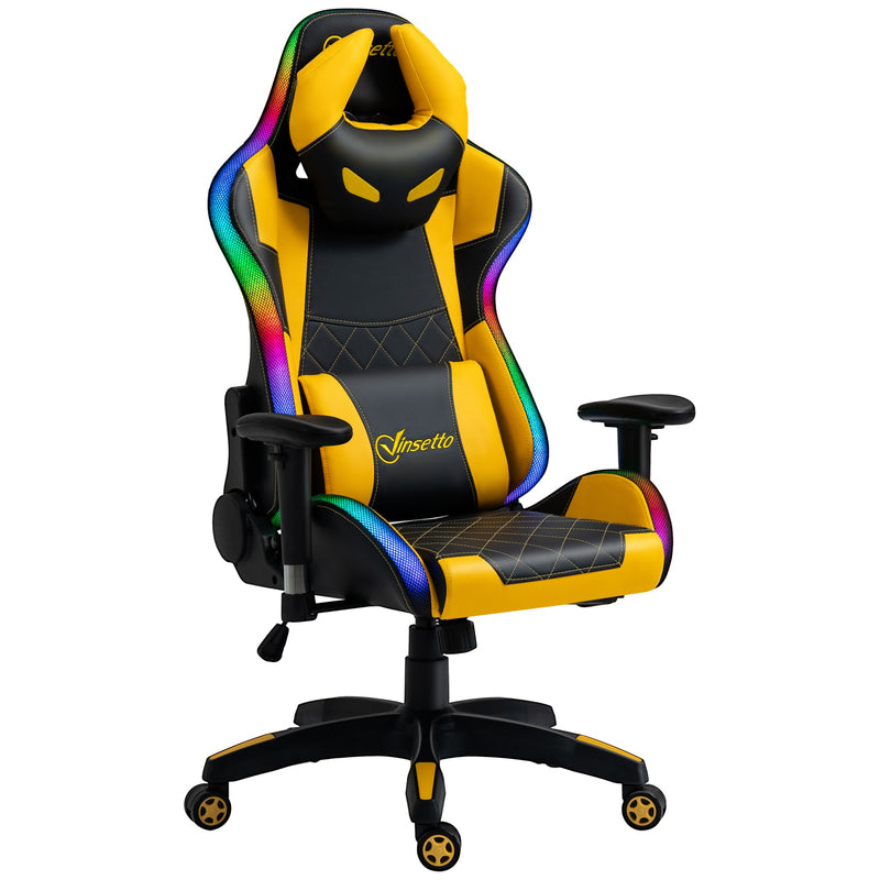 Sedia da Gaming Ergonomica 71,5x65x121-129 cm in Similpelle Multicolore-1