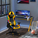 Sedia da Gaming Ergonomica 71,5x65x121-129 cm in Similpelle Multicolore-2