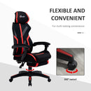 Sedia da Gaming Ergonomica 65x65x119-129 cm in Similpelle Nera-7