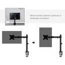 Supporto Monitor da 13"-32" per Scrivania in Acciaio Nero-6