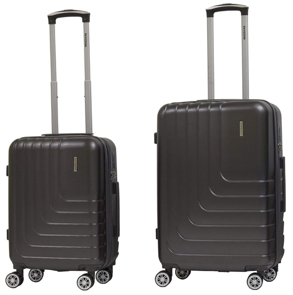 Set mit 2 starren Trolley-Koffer aus ABS 4 TSA Ravizzoni titangraue Räder sconto