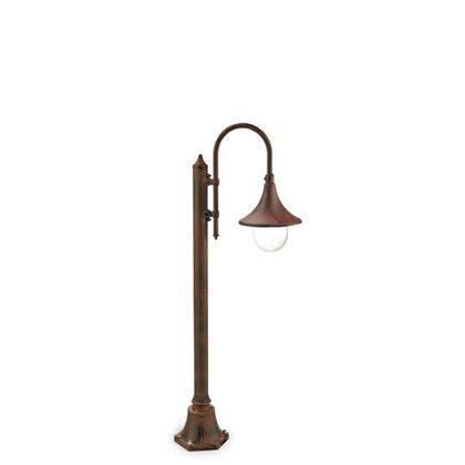 Gartenmastlampe E27 60W in Sovil Rust Aluminium sconto