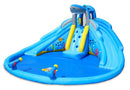 Castello Giostra Gonfiabile Acquatico Shark Splash Center con Pompa Happy Hop-6