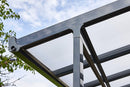 Pergola da Giardino 4,06x5,46m in Alluminio e Policarbonato Emilia-N21 Opalino Bianco-9