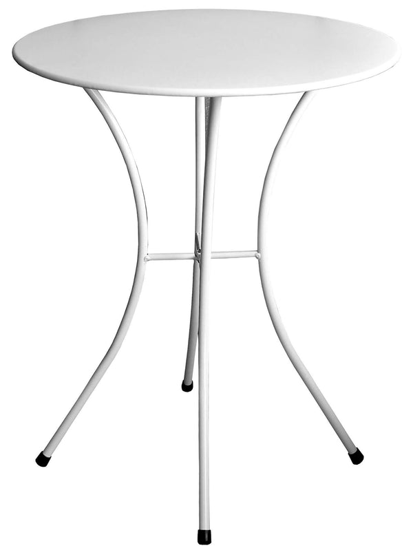 Ø60x72 cm Garten-Couchtisch aus Bauer Luna White Steel sconto