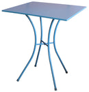 Tavolino da Giardino 60x60x72 cm in Acciaio Bauer Luna Azzurro-1