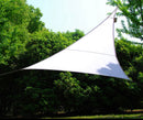 Tenda Vela Ombreggiante Triangolare 5x5x5m in Poliestere Bauer Bianco-2