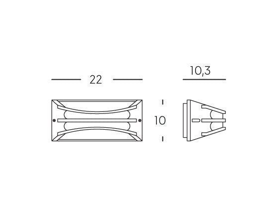 Applique da Esterno a LED 10W 3000K Sovil Bianco-2