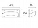 Applique da Esterno a LED 10W 3000K Sovil Bianco-2