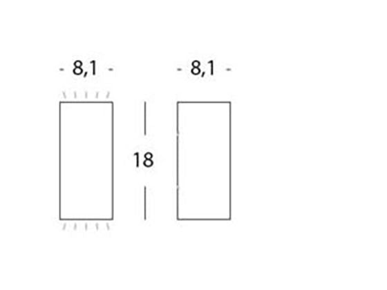 Applique da Esterno a LED 6W+6W 3000K Sovil Grigio-2