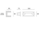 Faretto Incasso Parete da Esterno a LED 12W 3000K Sovil Grigio-2