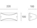 Applique da Esterno a LED 10W 3000K Sovil Marrone-2