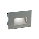 Lampada Segna Passo Rettangolare da Incasso a Parete a LED 3W 3000K Sovil Grigio-1