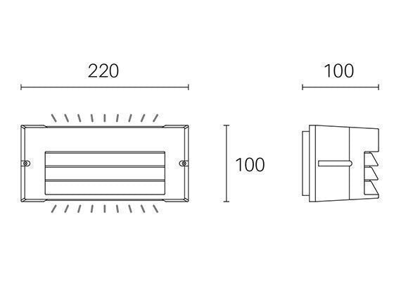 Applique da Esterno a LED 10W 3000K Sovil Alluminio-2