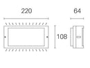 Applique da Esterno a LED 10W 3000K Sovil Bianco-2