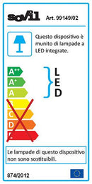 Applique da Esterno a LED 2x6W a Tubo Sovil Sirio Bianco-4