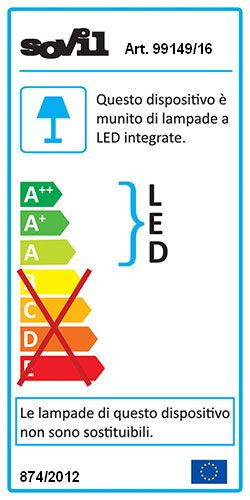 Applique da Esterno a LED 2x6W a Tubo Sovil Sirio Grigio-4