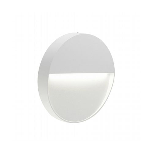 Faretto Segnapassi a Semi Incasso da Esterno a LED Piccolo Sovil Geo Round Bianco-1