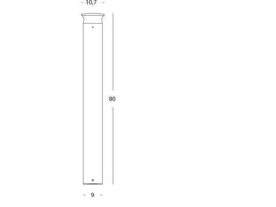 Lampada Palo da Giardino a LED 9W 4000K Sovil Grigio-2