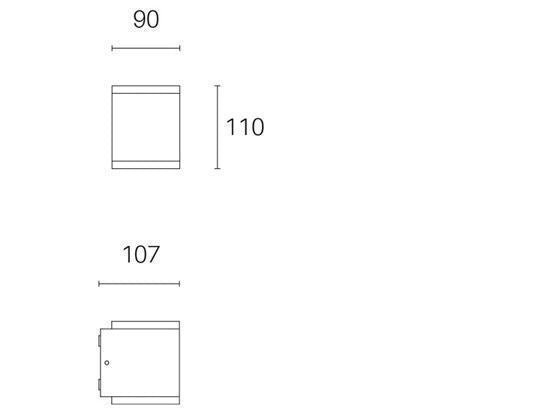 Applique da Esterno a LED 6W+6W 4000K Sovil Bianco-2