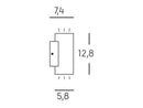 Applique da Esterno a LED 3W+3W 4000K Sovil Bianco-2