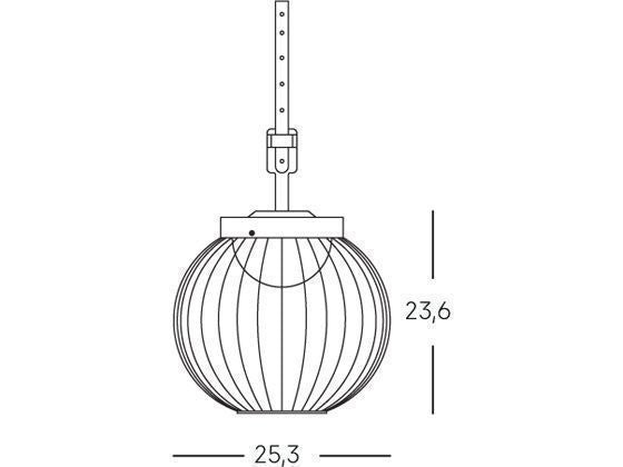 Lampada a Sospensione da Esterno a LED 20W 4000K Sovil Nero-2