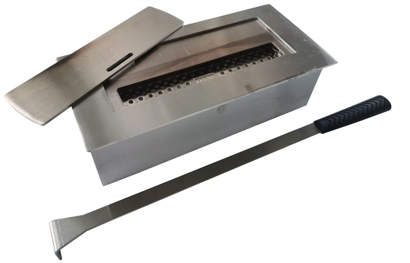 Bruciatore a Bioetanolo per Camini 28,5x12,5x8 cm 1,5L in Acciaio Inox-1