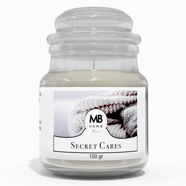 prezzo Duftkerze 100 gr im Pflanzenwachsglas Secret Cares