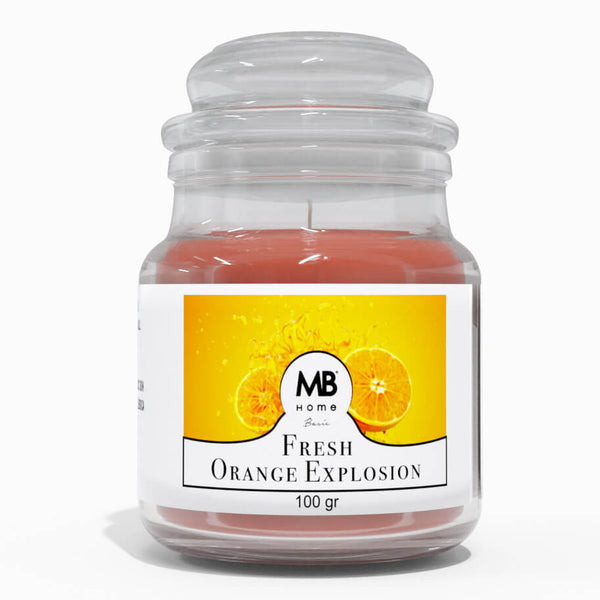 sconto Duftkerze 100 gr im Pflanzenwachsglas Fresh Orange Explosion