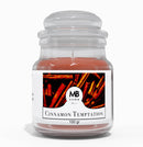 Candela Profumata 100 gr in Cera Vegetale Vasetto in Vetro Cinnamon Temptation -1