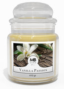 Candela Profumata 410 gr in Cera Vegetale Vasetto in Vetro Vanilla Passion -1