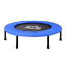 Trampolino Elastico Fitness Ø91 cm in Acciaio e PVC Nero e Blu-1