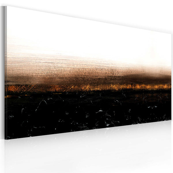 Gemaltes Bild - Schwarze Erde - Abstraktion 120x60cm Erroi sconto