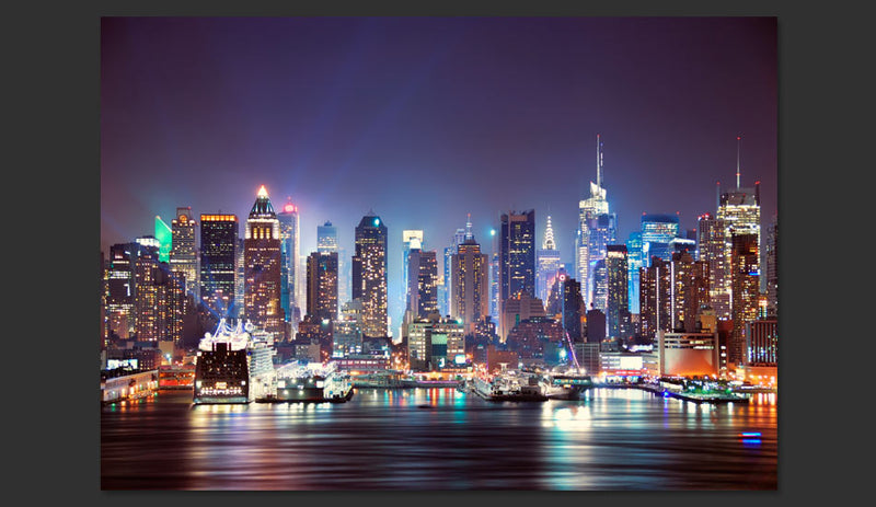 Fotomurale - Night in New York City 300X210 cm Carta da Parato Erroi-2