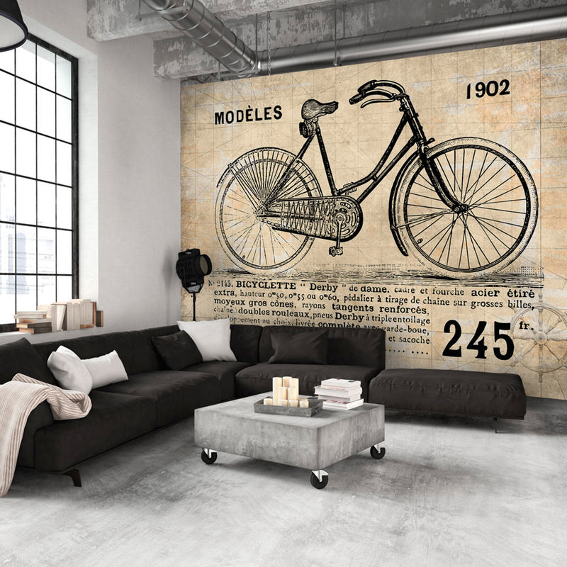 Fotomurale - Bicicletta Vintage 300X210 cm Carta da Parato Erroi-1