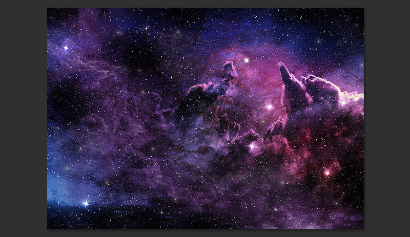 Fotomurale - Purple Nebula 300X210 cm Carta da Parato Erroi-2