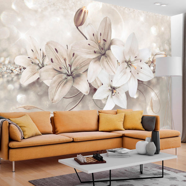 Fototapete - Diamond Lilies Wallpaper Erroi sconto