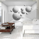 Fotomurale - Balls in White 400X280 cm Carta da Parato Erroi-1